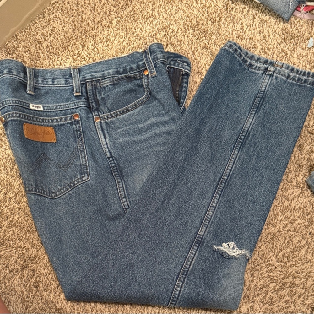Wrangler Wild West Straight Blue Jeans